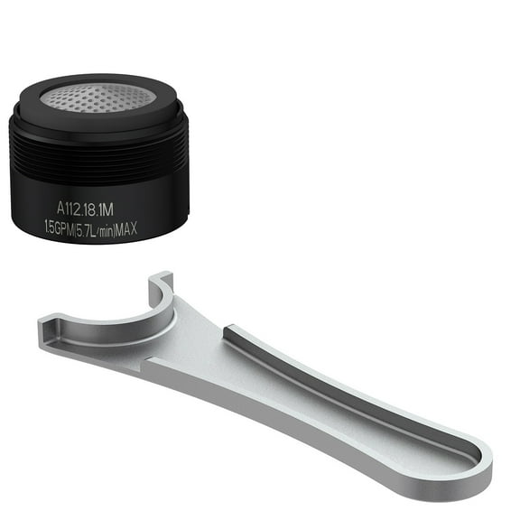 Gerber Da613073 1.50 GPM Low Flow Pressure Compensating Aerator Kit - Black