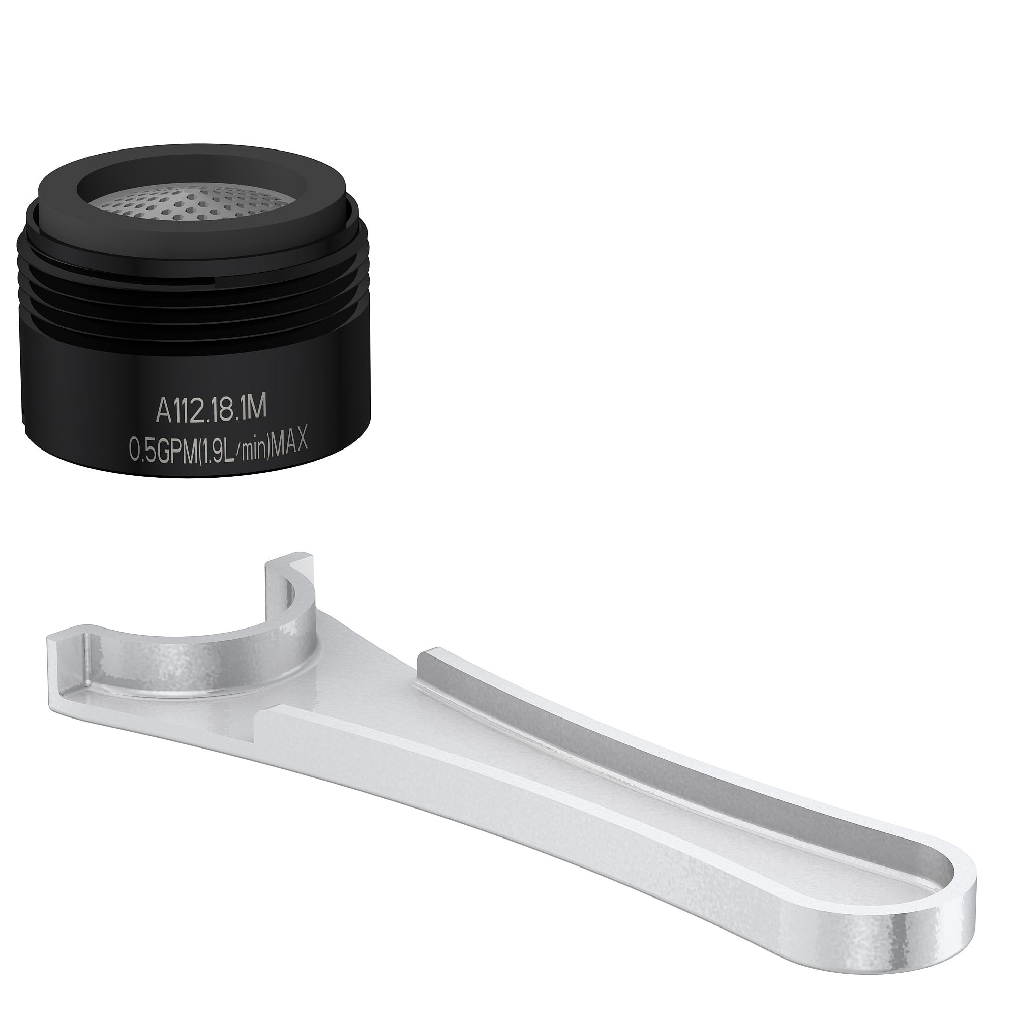 Gerber DA613075NBS 0.5 GPM Low Flow Pressure Compensating Aerator Kit - Black