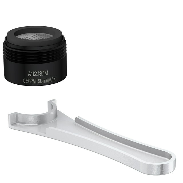 Gerber Da613075 0.5 GPM Low Flow Pressure Compensating Aerator Kit Black