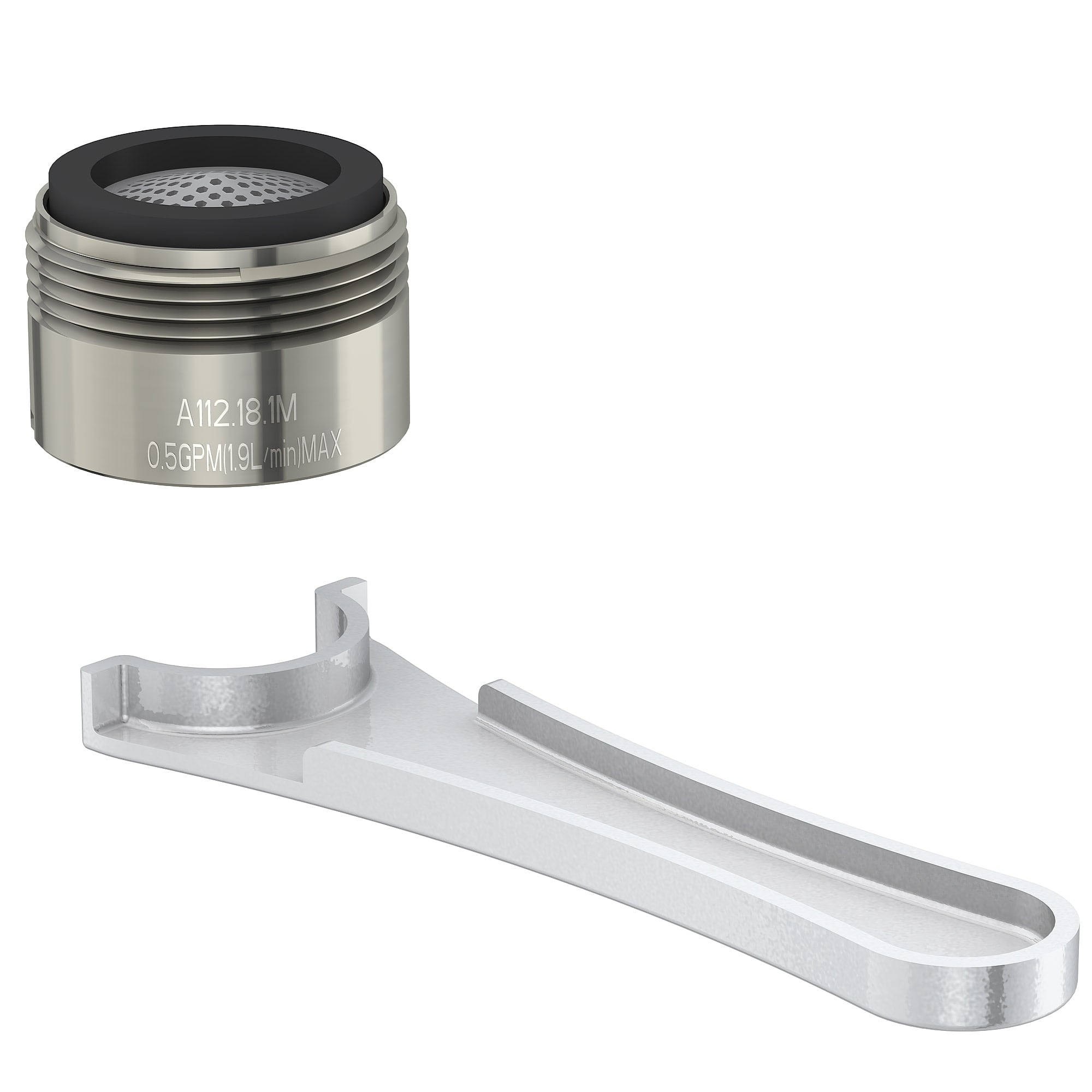Gerber DA613075NBN 0.5 GPM Low Flow Pressure Compensating Aerator Kit - Nickel