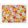 thumbnail image 1 of Gerber Daisy Bath Mat, Pattern with Realistic Fresh Growth of Summer Season Nature-Inspired Design, Plush Bathroom Decor Mat with Non Slip Backing, 29.5" X 17.5", Multicolor, by Ambesonne, 1 of 2