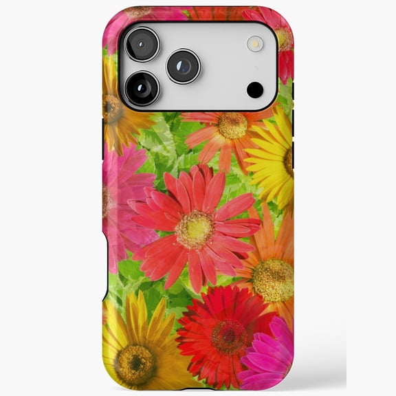 Gerber Daisy Flower Floral Print Design iPhone Case 17 16 15 14 13 12 11 Pro Max