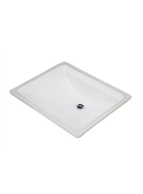 Gerber G0012765 Logan Square Rectangular Petite Undercounter Bathroom Sink - White