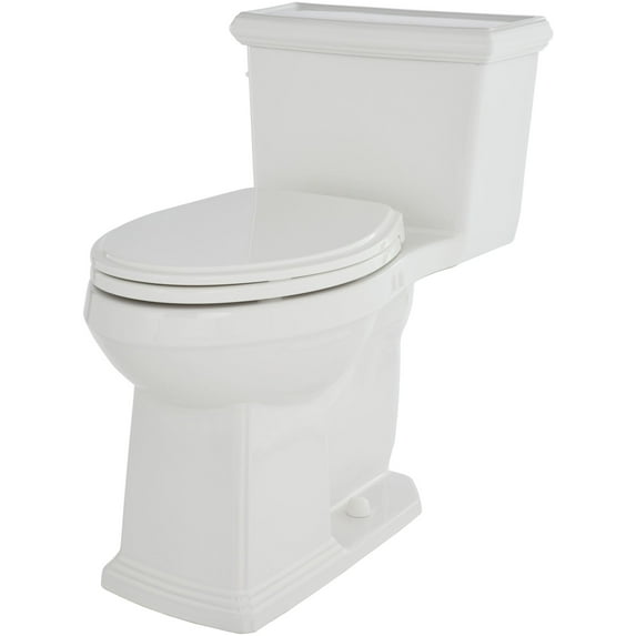 Gerber G0021020 Logan Square 1.28 Gpf One Piece Elongated Chair Height Toilet - White