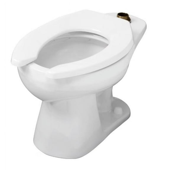 Gerber G0025820 North Point Round Front Top Spud Toilet Bowl Only - White