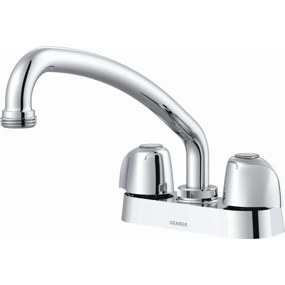 Gerber G0049234 Classics 2.2 GPM Deck Mounted Double Handle Utility Faucet - Chrome