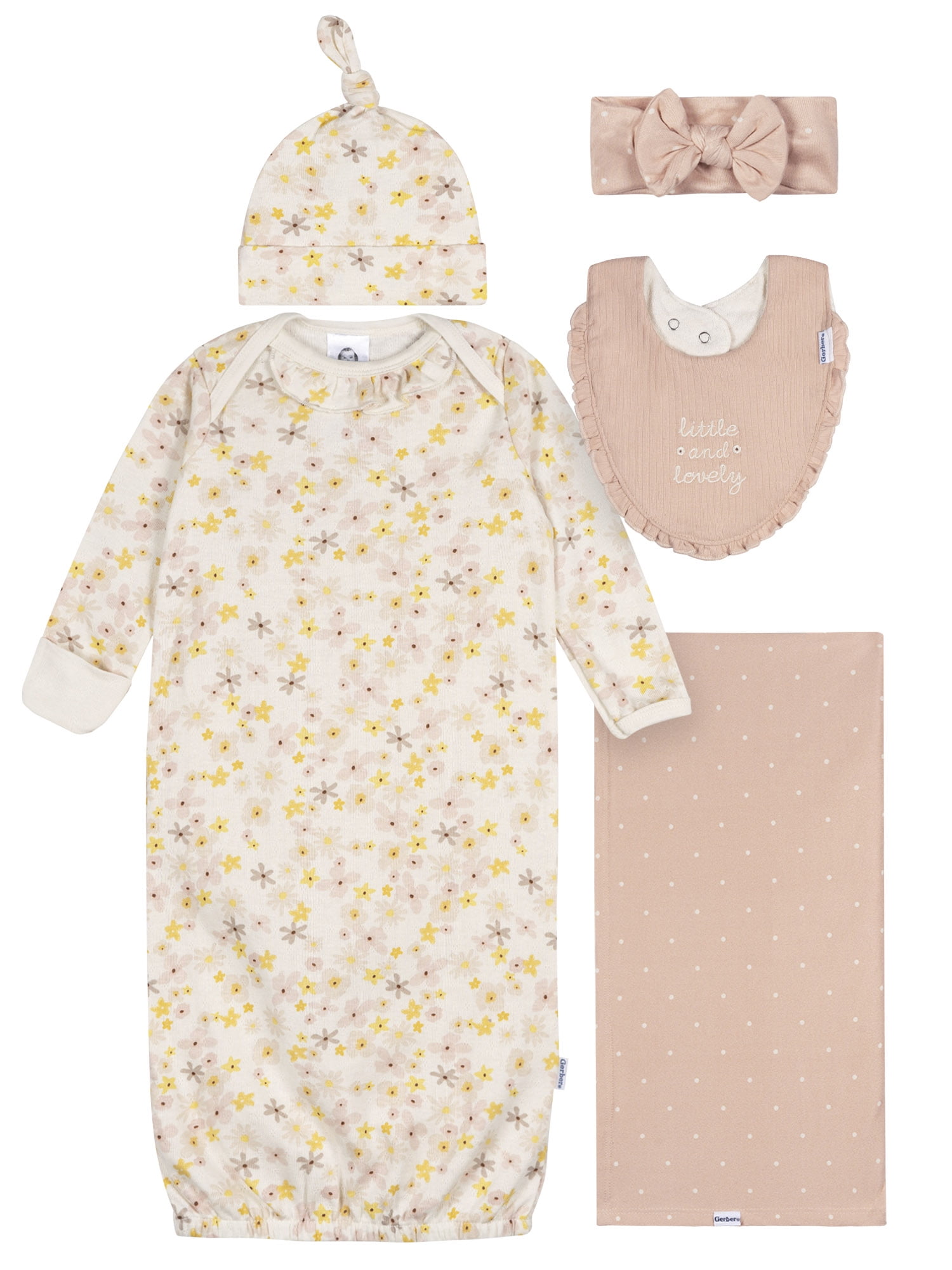 The Coupon deal of  Gerber Gender Neutral 5-Piece Gift Set, Size 0-6 Months