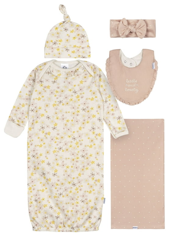 Gender Neutral 5-Piece Gift Set, Size 0-6 Months