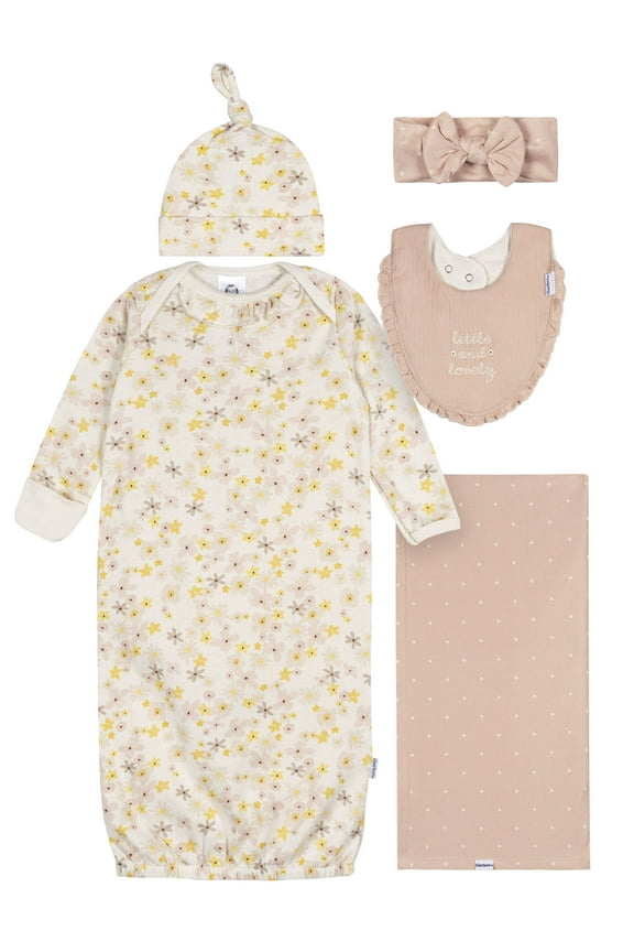 Gender Neutral 5-Piece Gift Set, Size 0-6 Months