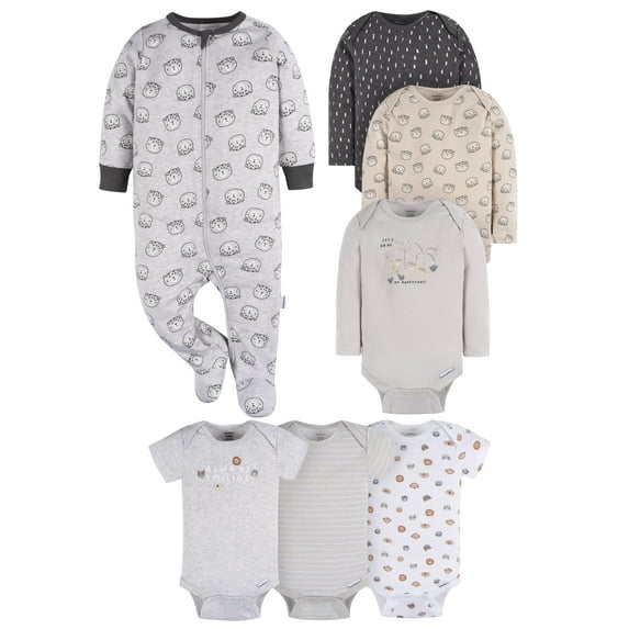 Gerber Gender Neutral 7-Piece Outfit Set, Sizes Newborn - 6/9 Months
