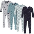 thumbnail image 1 of Gerber Gender Neutral Footed One-Piece Pajamas, 4-Pack, Sizes 0/3 Months - 5T, 1 of 10