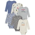 thumbnail image 1 of Gerber Gender Neutral Long Sleeve Onesies, 6-Pack, Sizes Newborn - 18 Months, 1 of 14