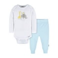 thumbnail image 1 of Gerber Gender Neutral Long Sleeve and Pant Outfit Set, 2-Piece, Sizes 0/3 Months - 12 Months, 1 of 6