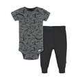 thumbnail image 1 of Gerber Gender Neutral Short Sleeve Onesie and Pant Outfit Set, 2-Piece, Sizes 0/3 Months - 12 Months, 1 of 6