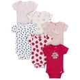 thumbnail image 1 of Gerber Gender Neutral Short Sleeve Onesies, 6-Pack, Sizes Newborn - 18 Months, 1 of 14