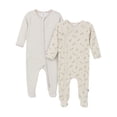 thumbnail image 1 of Gerber Gender Neutral Sleep ´N Play Footed Pajamas, 2-Pack, Sizes Preemie - 6/9 Months, 1 of 8