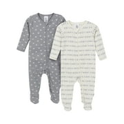 GERBER Gender Neutral Sleep ´N Play Footed Pajamas, 2-Pack, Sizes Preemie - 6/9 Months