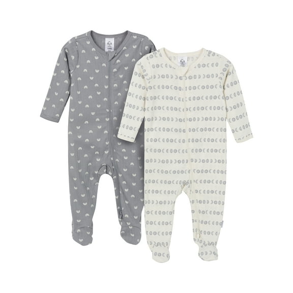 Gerber Gender Neutral Sleep ´N Play Footed Pajamas, 2-Pack, Sizes Preemie - 6/9 Months