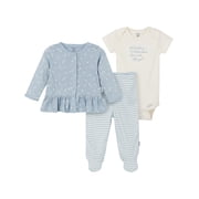 Gerber Baby Girl Take Me Home Outfit Set, 3-Piece, Sizes Newborn - 6/9 Months