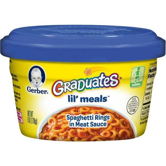 Gerber Gerber Graduates Spaghetti Rings in Meat Sauce, 6 oz