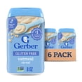thumbnail image 1 of Gerber Gluten Free Oatmeal Cereal, Baby Cereal Stage 1, Whole Grains, Infant Cereal, 6PK, 1 of 9