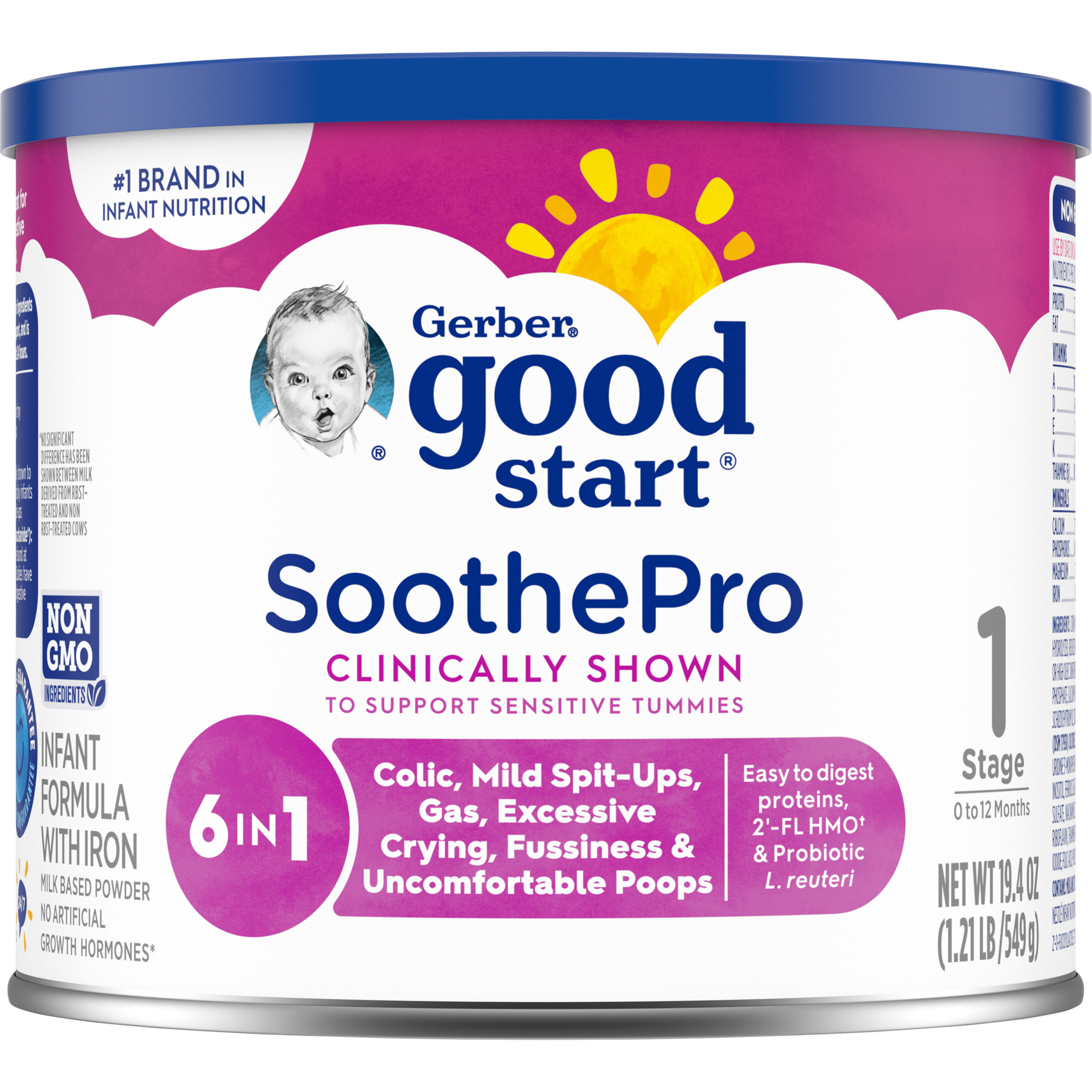 Gerber Good Start, Baby Formula Powder, SoothePro, Stage 1, 19.4 Ounce - image 1 of 12