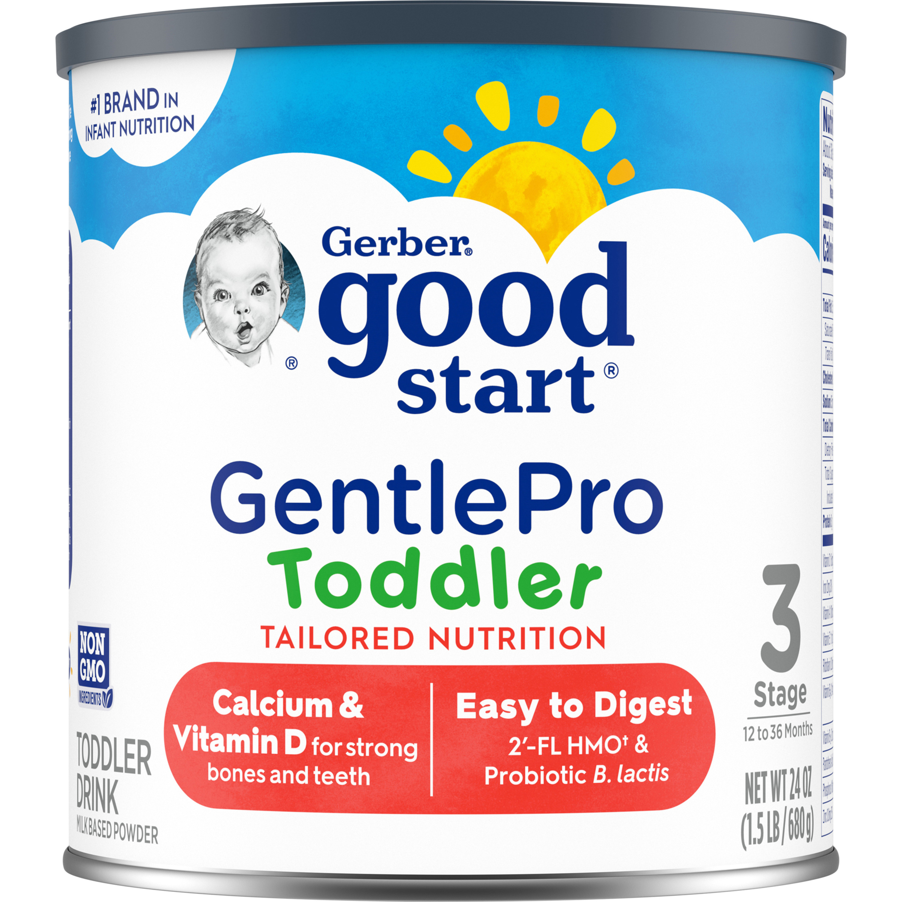 Gerber Good Start Grow Powder Toddler Formula, 24 oz Canister - image 1 of 8