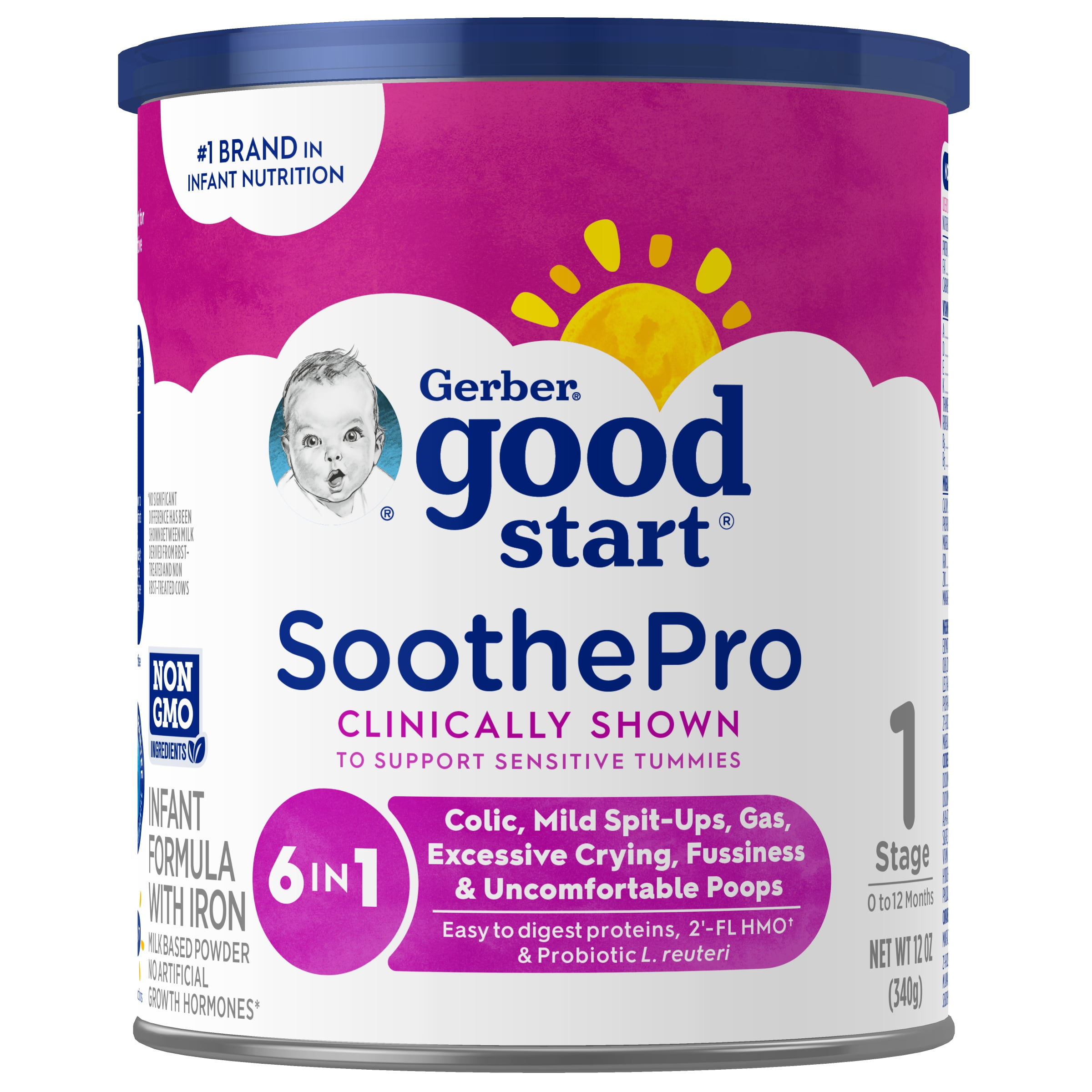 Gerber Good Start Soothe Pro Powder Baby Formula, 12.0 oz Canister