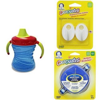 Gerber Graduate Fun Grip Spill-Proof Sippy Cup 10oz 2Ct