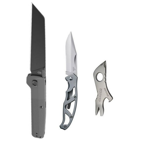 Gerber Grey Pledge, Mini Paraframe, and Shard, 3pc