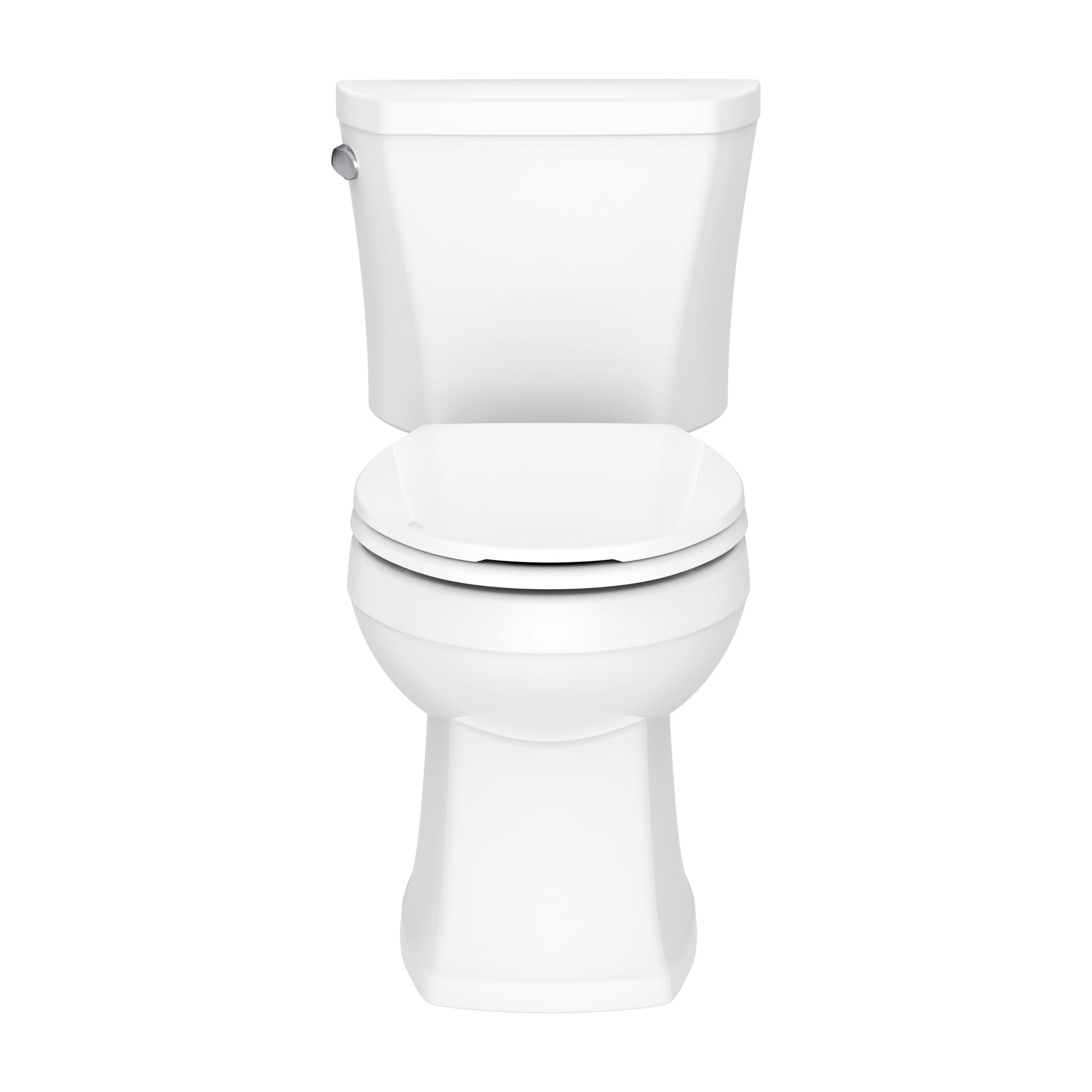 White Vitreous China High Efficiency Elongated Toilet