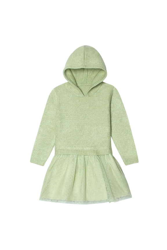 Infant & Toddler Girls Sweater Dress with Tulle Skirt, 12Months - 5T