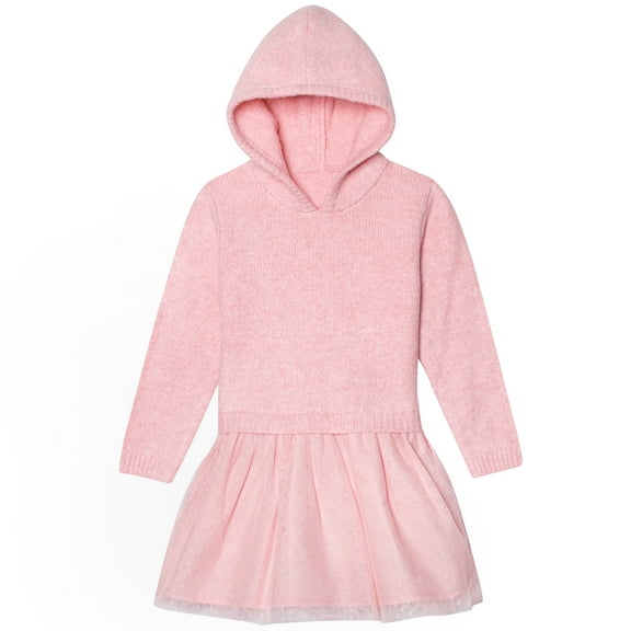 Gerber Infant & Toddler Girls Sweater Dress with Tulle Skirt, 12Months - 5T