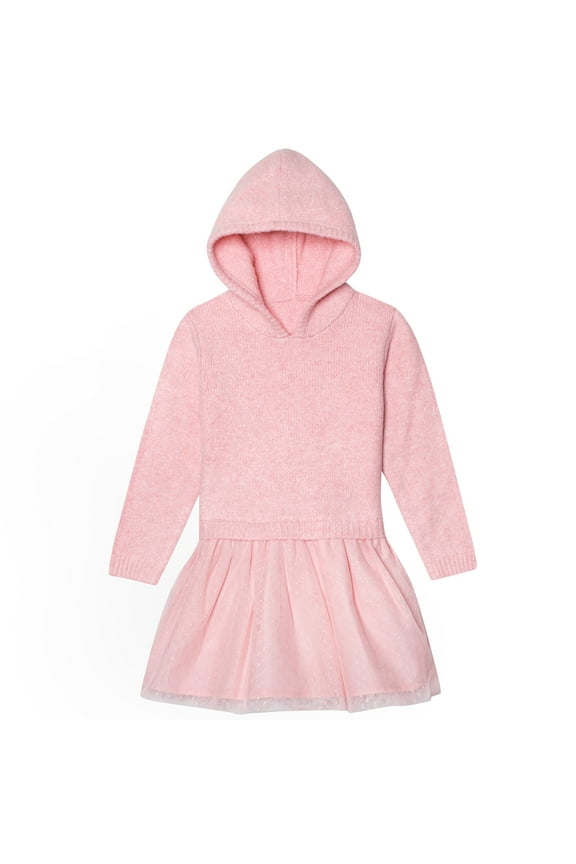 Infant & Toddler Girls Sweater Dress with Tulle Skirt, 12Months - 5T