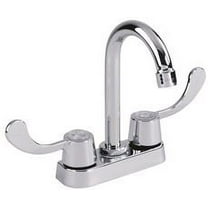 Gerber Lead-Free Bar Faucet, 8-Inch Swing Gooseneck Spout, Wristblade Handles, 2.2 Gpm Aerator, 4-Inch Centers, Chrome