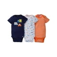 thumbnail image 1 of Gerber Newborn Baby Boy Assorted Short Sleeve Onesies Bodysuits, 3-Pack, 1 of 1
