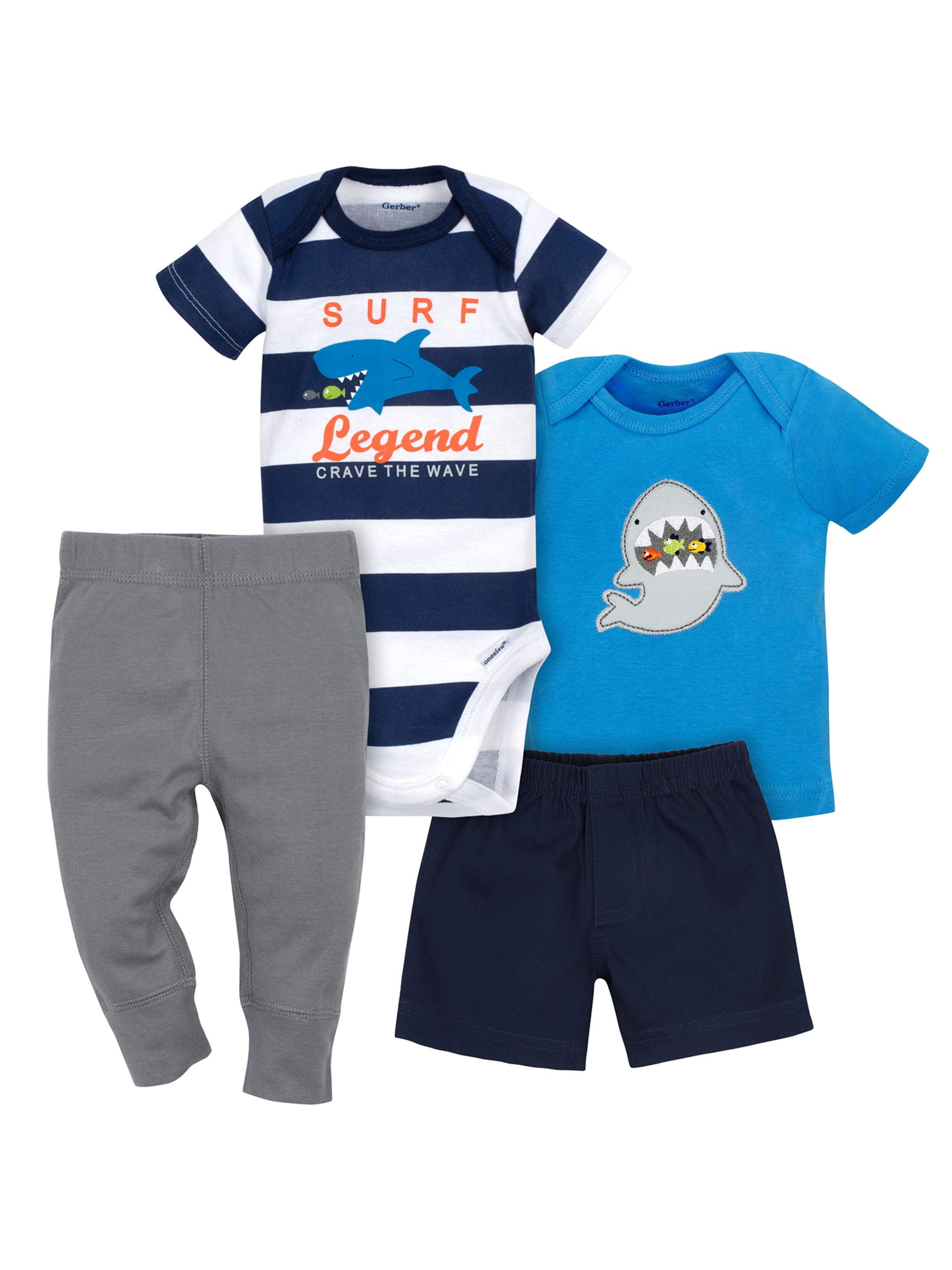 Gerber Newborn Baby Boy Bodysuit, Shirt,