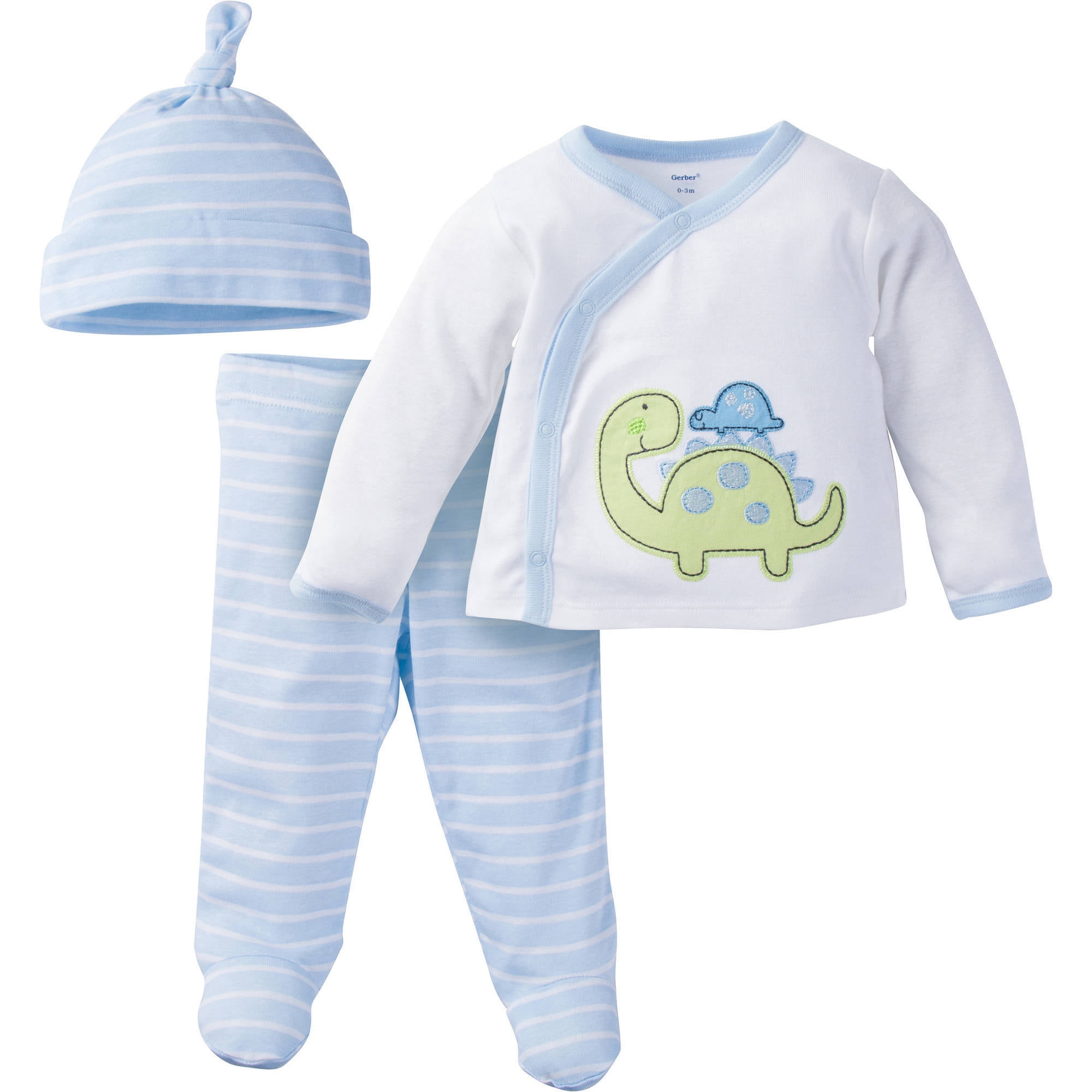Gerber Newborn Baby Boy TakeMeHome Outfit Set, 3Piece