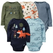 Gerber Onesies Brand Baby Boy Short Sleeve Bodysuits, 5 Pack, Sizes Newborn - 24 Months