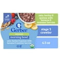 thumbnail image 1 of Gerber Organic Grain & Grow Morning Bowl Baby Oatmeal, Banana Mixed Berry, 4.5 oz Tray (8 Pack), 1 of 10