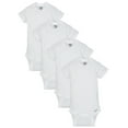 thumbnail image 1 of Gerber Organicss Baby Boys and Girls' Onesies, 4 Pack, 1 of 7