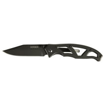 Gerber Paraframe I, 2.2" Plain Edge Blade, Folding Knife with Clip, EDC Gear and Equipment, Black