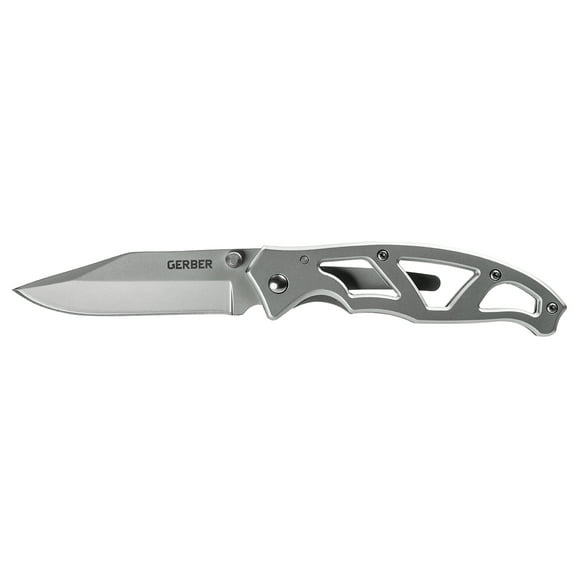 Gerber Paraframe I, 2.2" Plain Edge Blade, Folding Knife with Clip, Stainless Steel Blade