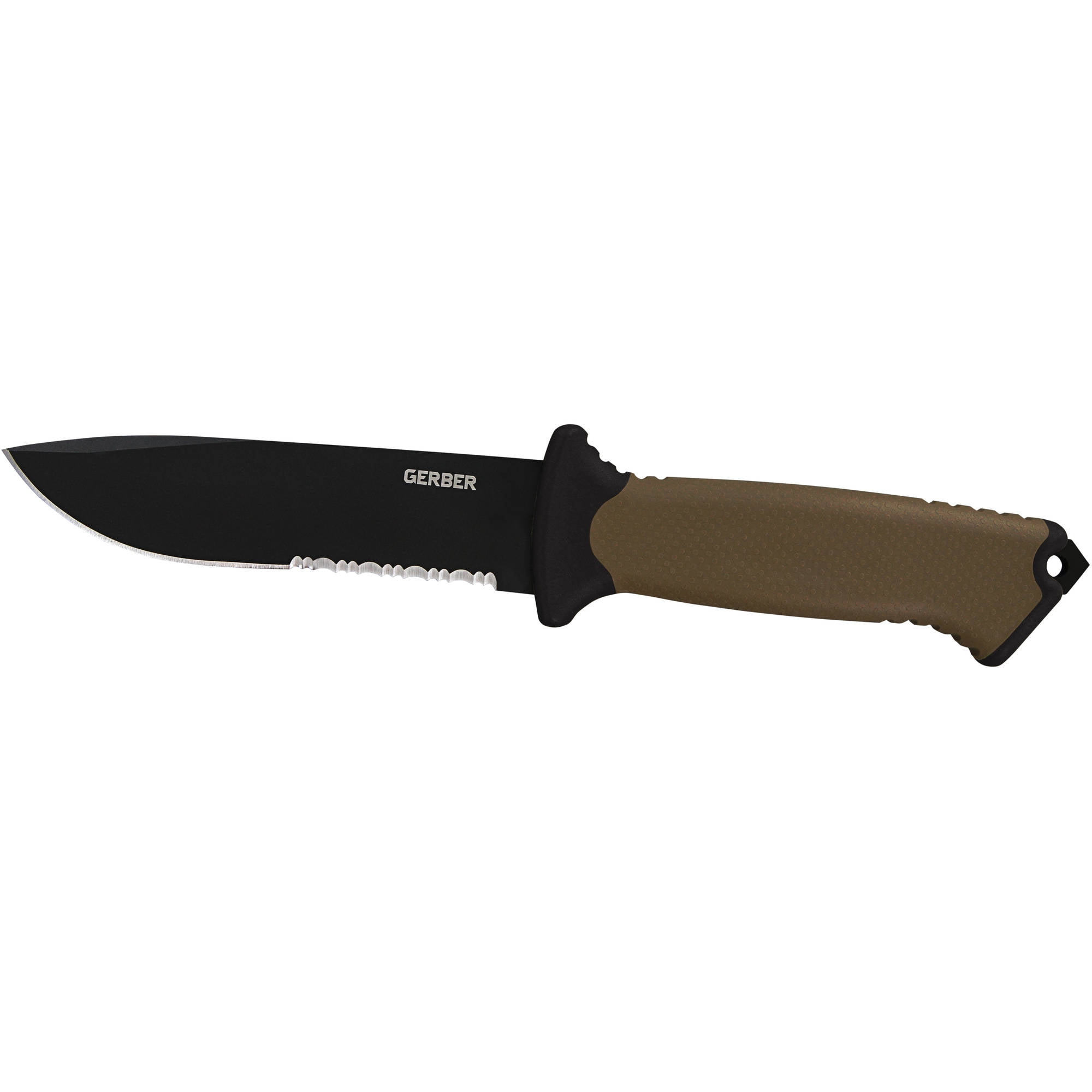 Gerber Prodigy F/b Knife - Coyote Brown, 420HC Stainless Steel Fixed Blade Knife w/ Sheath