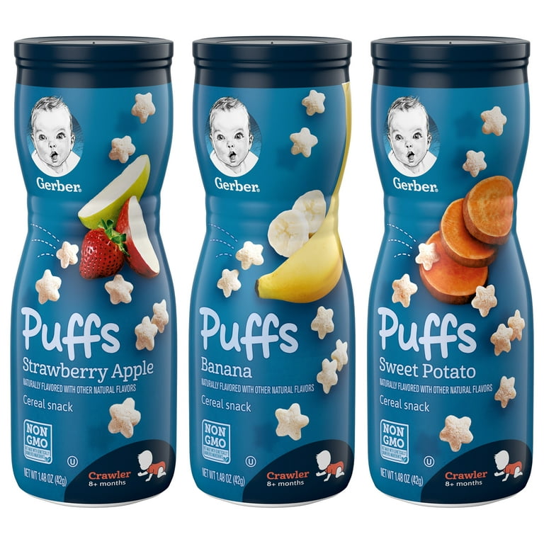 Strawberry banana gerber puffs 2025