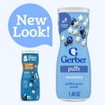 thumbnail image 1 of Gerber Snacks for Baby Grain & Grow Puffs, Blueberry, 1.48 oz Canister, 1 of 10
