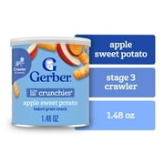 Gerber Snacks for Baby Lil Crunchies Apple Sweet Potato Puffs, 1.48 oz