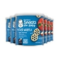 Gerber Snacks for Baby Teether Wheels, Apple Harvest, 1.48 oz Canister