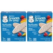 Gerber Snacks for Baby Teethers, Mango Raspberry, 1.7 oz, 2-Pack