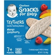 Gerber Snacks for Baby Teethers, Mango Raspberry, 1.7 oz Box (12 Pack)